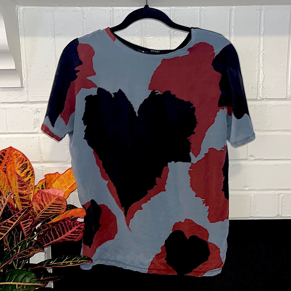 Gucci Abstract Heart Blouse